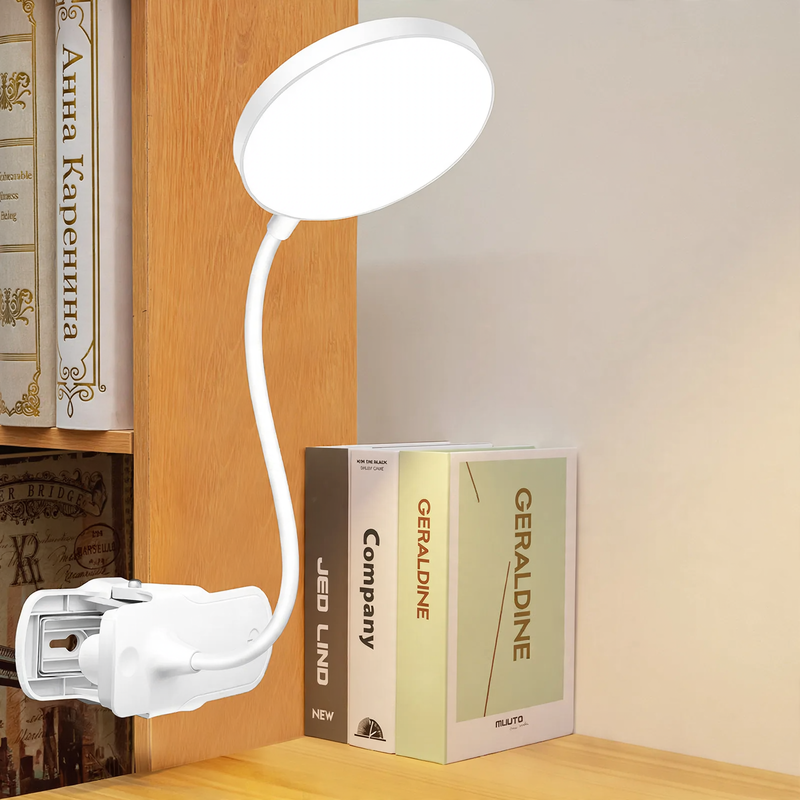 LED-Klemmlampe für Studium und Lesen