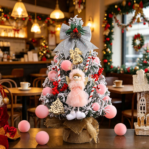 Mini-Weihnachtsbaum mit Beflockung, 45 cm oder 60 cm