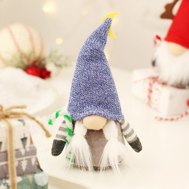 Weihnachts-Wichtelfigur mit Stern und Geweih, 18x7 cm