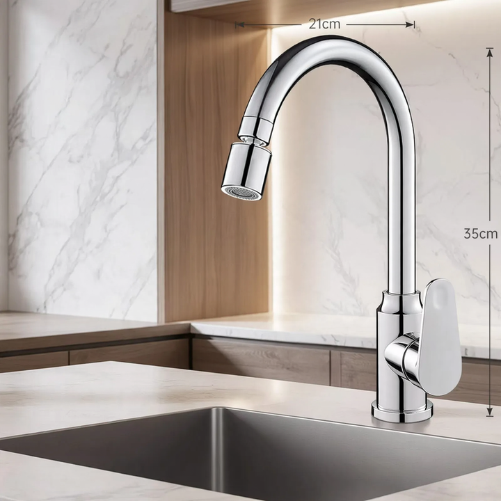Edelstahl-Wasserhahn für Küche, Misch- oder Kaltwasser