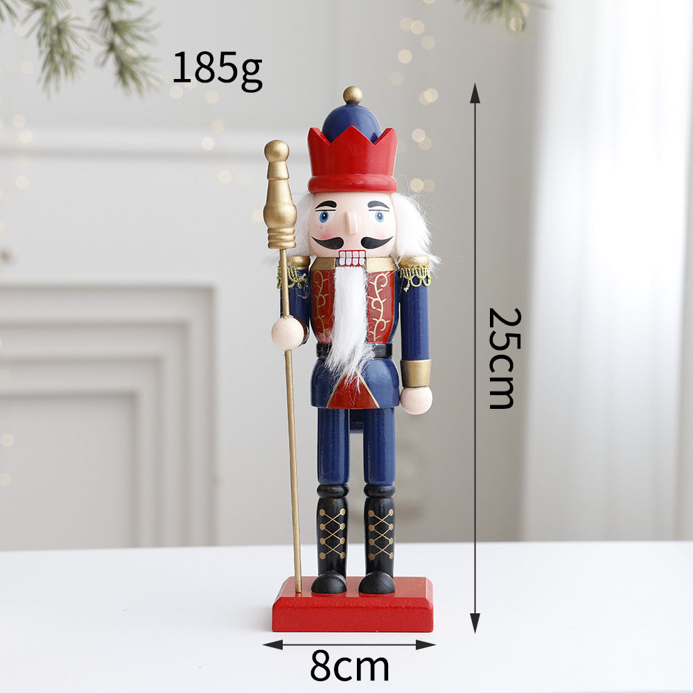 Dekorative Nussknacker-Figur aus Holz für den Tisch