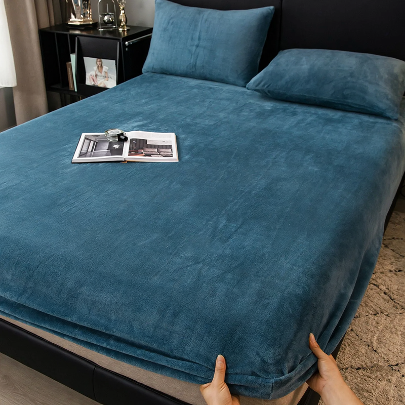 Fleece-Spannbettlaken, Milchfaser, gefüttert