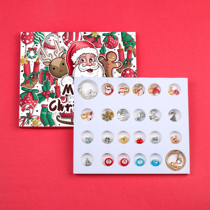 Weihnachts-Adventskalender mit DIY-Armband-Set für Kinder