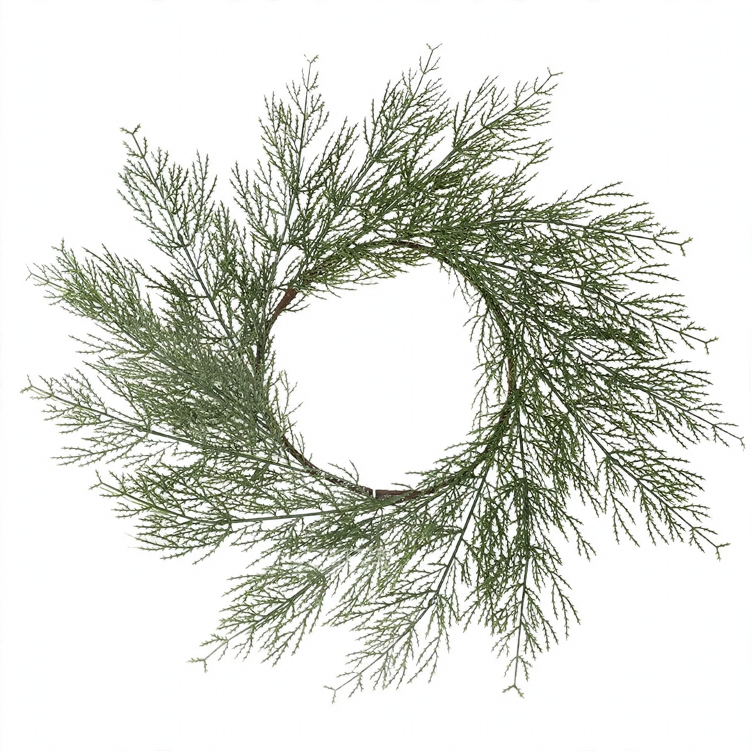 Weihnachtskranz mit künstlichen Tannennadeln, amerikanischer Stil