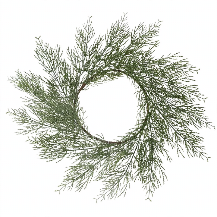 Weihnachtskranz mit künstlichen Tannennadeln, amerikanischer Stil