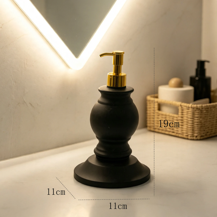 Seifenspender Säule, klassisch, Pumpflasche