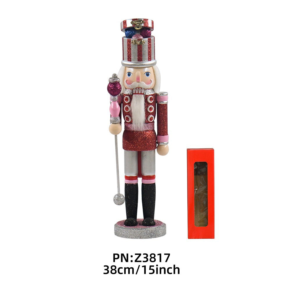 Dekorative Nussknacker-Figur aus Holz für festliche Anlässe