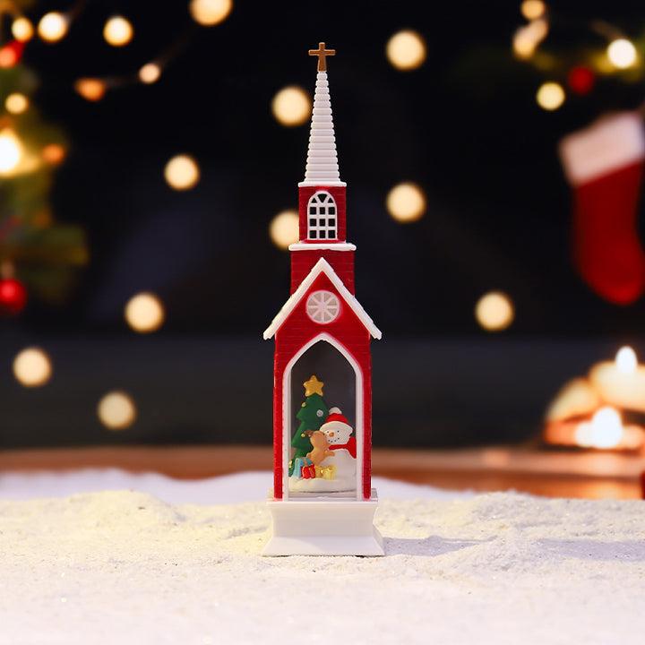 Dekorative Weihnachts-Schneekugel mit Licht
