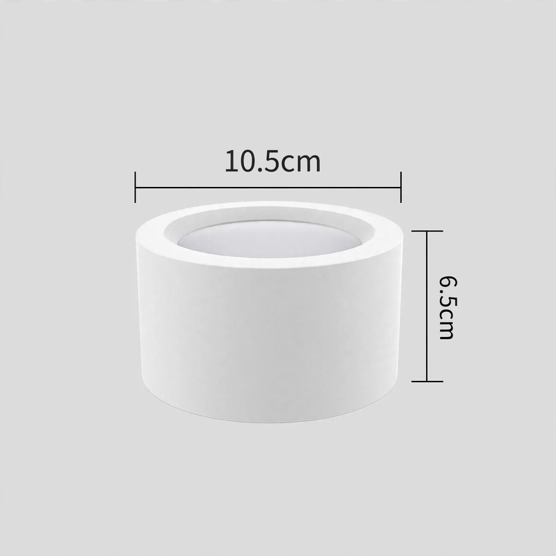 LED-Aufbauleuchte, rund, ohne Bohren