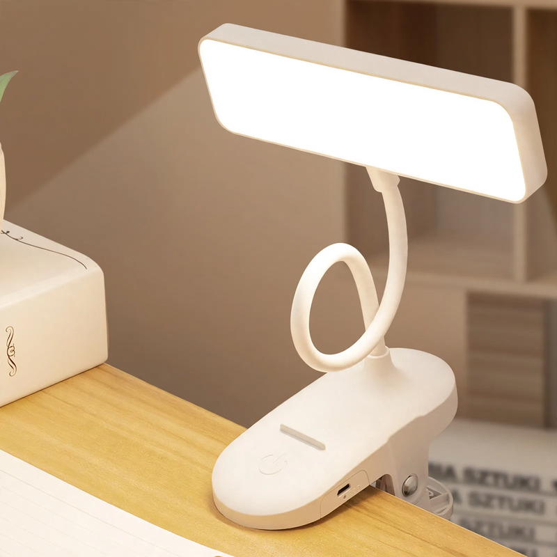 Vielseitige LED-Klemmleuchte für Studium und Alltag
