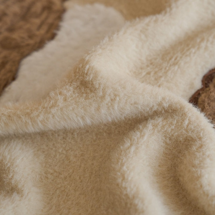 Winter-Bettwäsche-Set aus Milchfaser-Fleece, wärmend