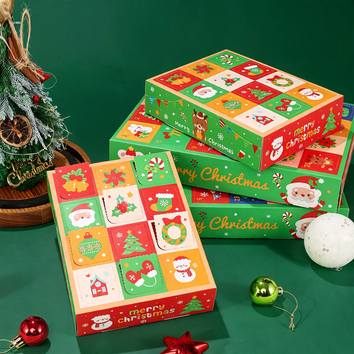 Weihnachts-Adventskalender zum Aufstechen