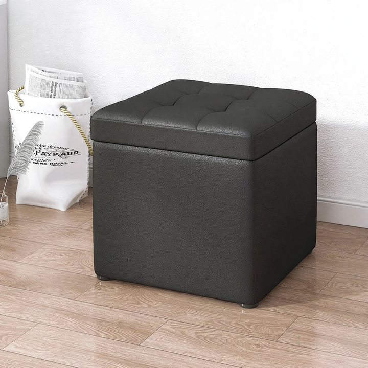 Stauraum-Hocker aus Holz, 30×30×35 cm, Modell S1873
