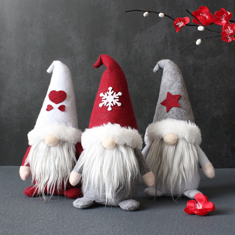 Weihnachtliche Wichtelfigur mit Mütze