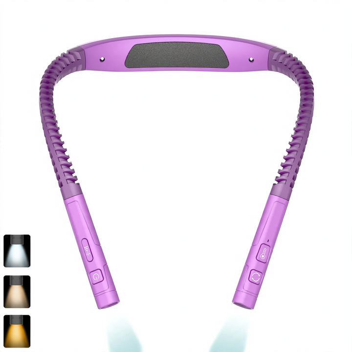 LED-Nackenleuchte für Lesen und Sport, USB-aufladbar