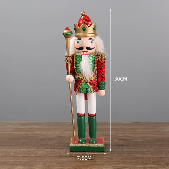 Nussknacker-Figur aus Kiefernholz, europäischer Stil