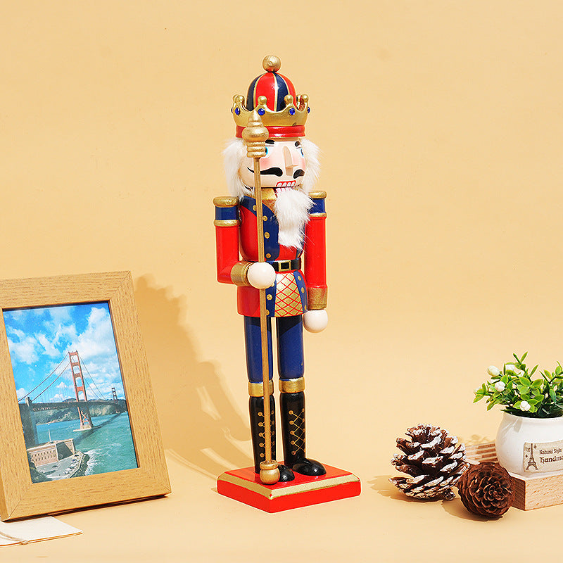 Nussknacker-Figur aus Holz, 30 cm, Weihnachtsdekoration