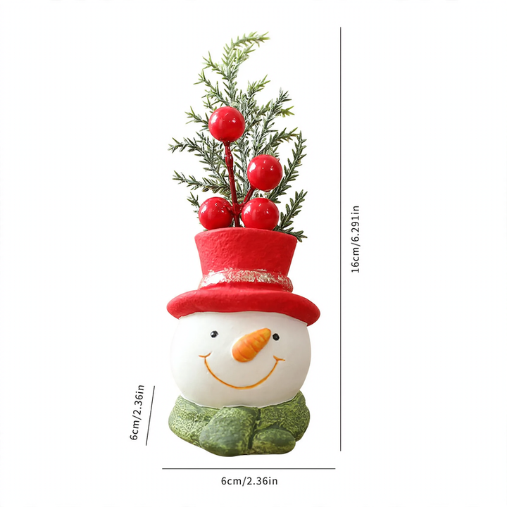 Weihnachtliche Dekofigur aus Zement