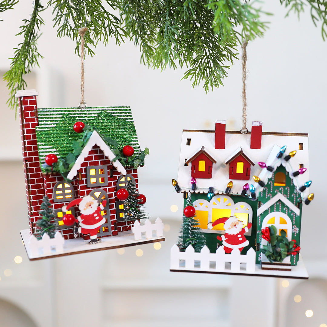 Weihnachtliche Stoff-Hängedekoration
