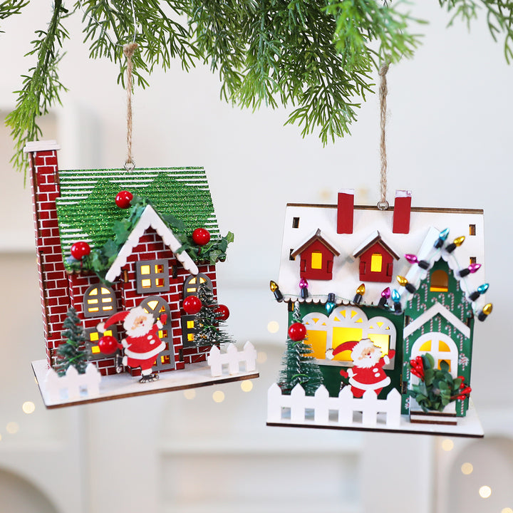 Weihnachtliche Stoff-Hängedekoration
