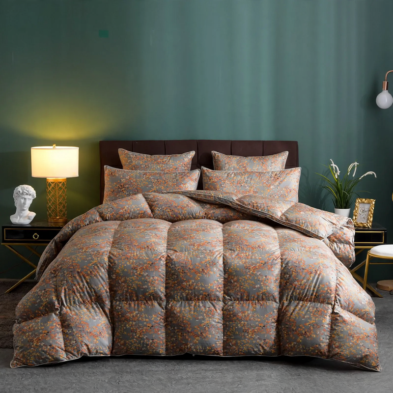 Gänsedaunenbett, Winterbett, reine Baumwolle, 5–6 kg