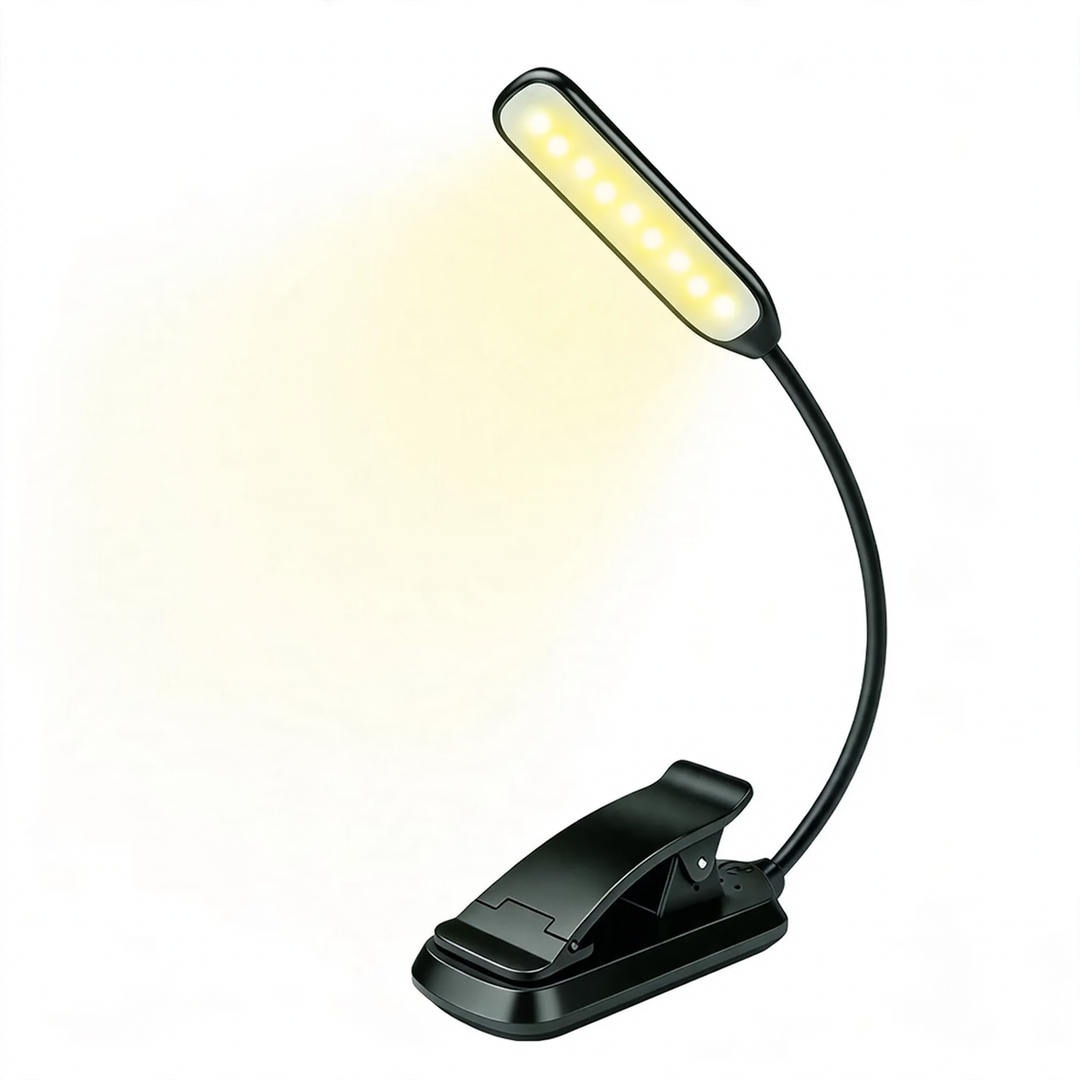 LED-Klemmleuchte, faltbar, mit Touch-Steuerung