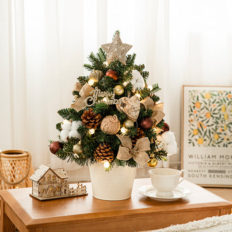 Mini-Weihnachtsbaum aus PE, 45 oder 60 cm, mit Beleuchtung