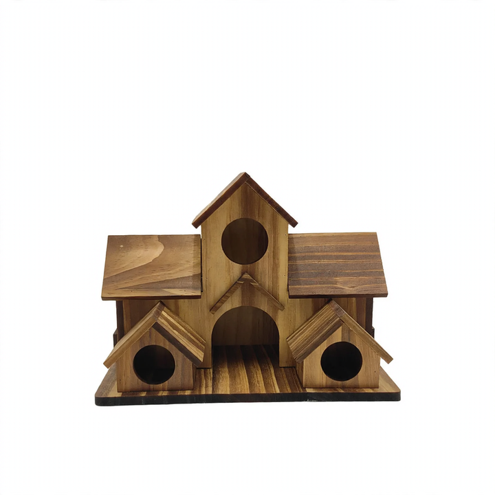 Dekoratives Holz-Vogelhaus
