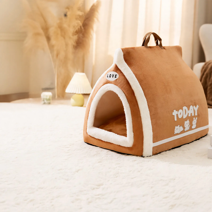 Katzen- und Hundebett Toast-Design, tragbar
