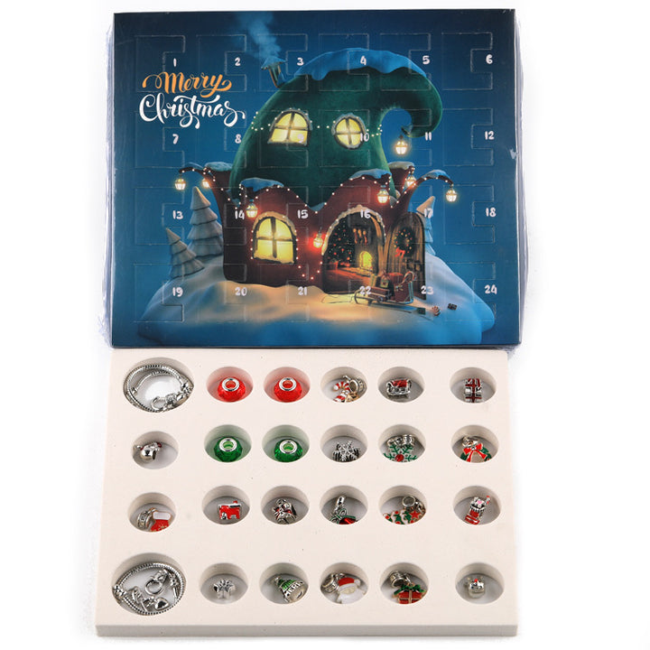 Weihnachts-Adventskalender mit DIY-Armband-Set