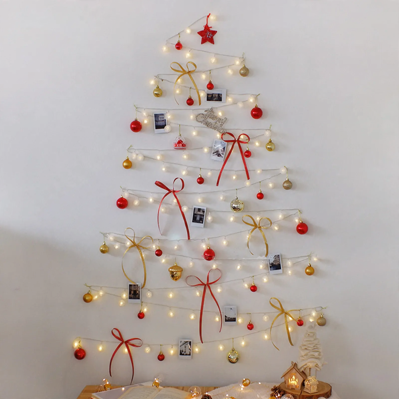 Dekorativer Weihnachtskranz mit LED-Beleuchtung