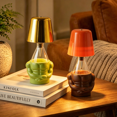 Muskulöse Figur Tischlampe
