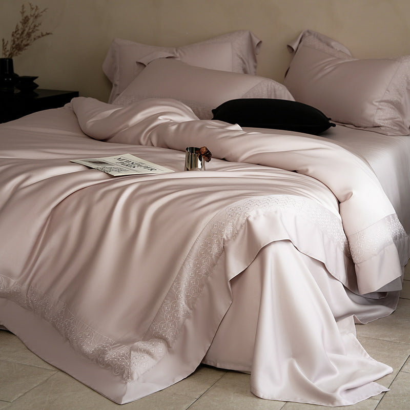 Tencel-Bettwäsche-Set, 4-teilig, kühlend