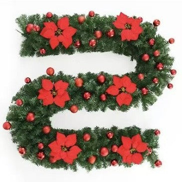 Weihnachtlicher Dekokranz mit Beleuchtung