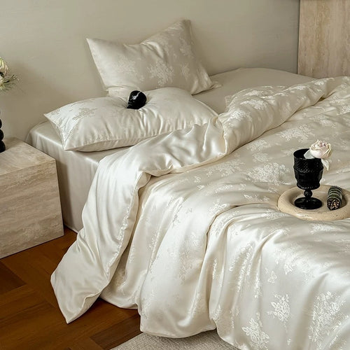 Tencel-Bettwäsche-Set, 4-teilig, kühlend und elegant