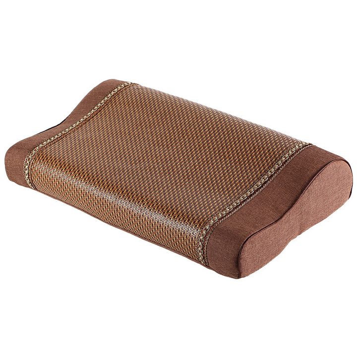 Memory-Foam Kissen mit abnehmbarem Rattan-Bezug