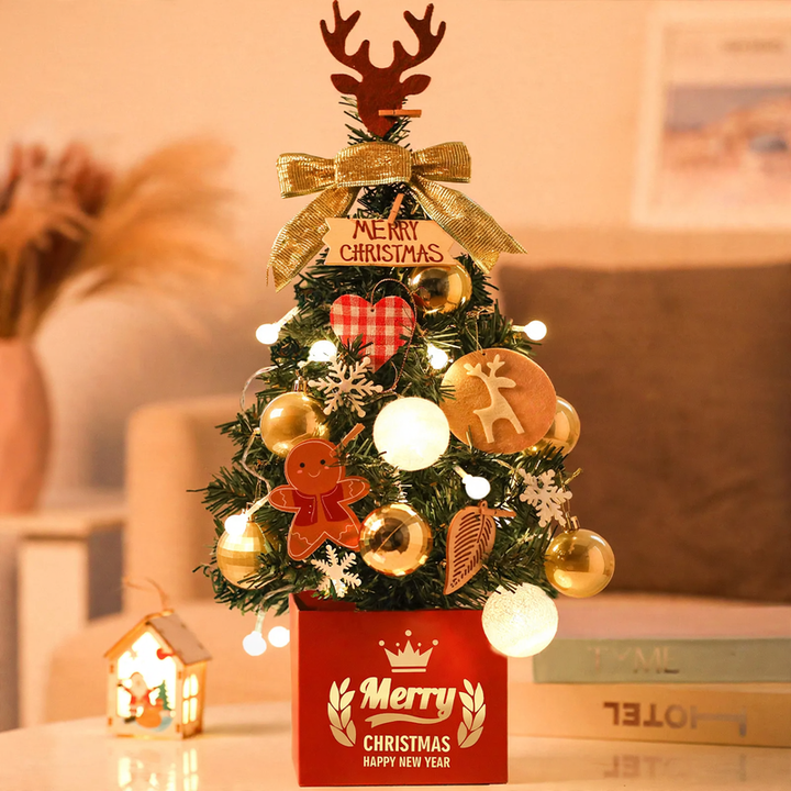 Mini-Weihnachtsbaum-Set für den Tisch, 60 cm