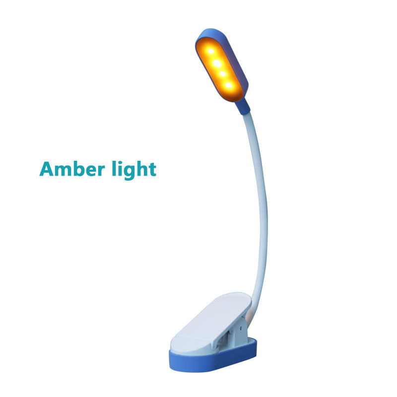 LED-Klemmleuchte für Bücher, USB-aufladbar