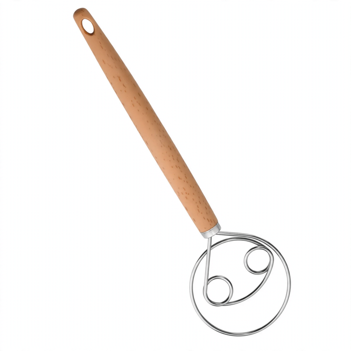 Handgerät zum Teigkneten aus Edelstahl
