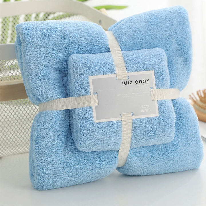 Handtuch-Set aus Mikrofaser, 2-teilig