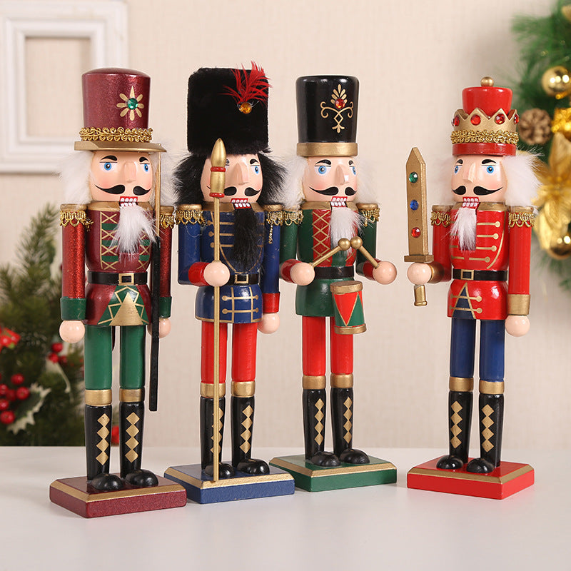 Holz-Nussknacker Set, weihnachtliche Tischdekoration