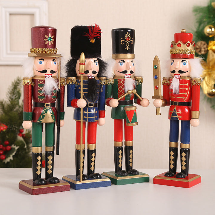 Holz-Nussknacker Set, weihnachtliche Tischdekoration