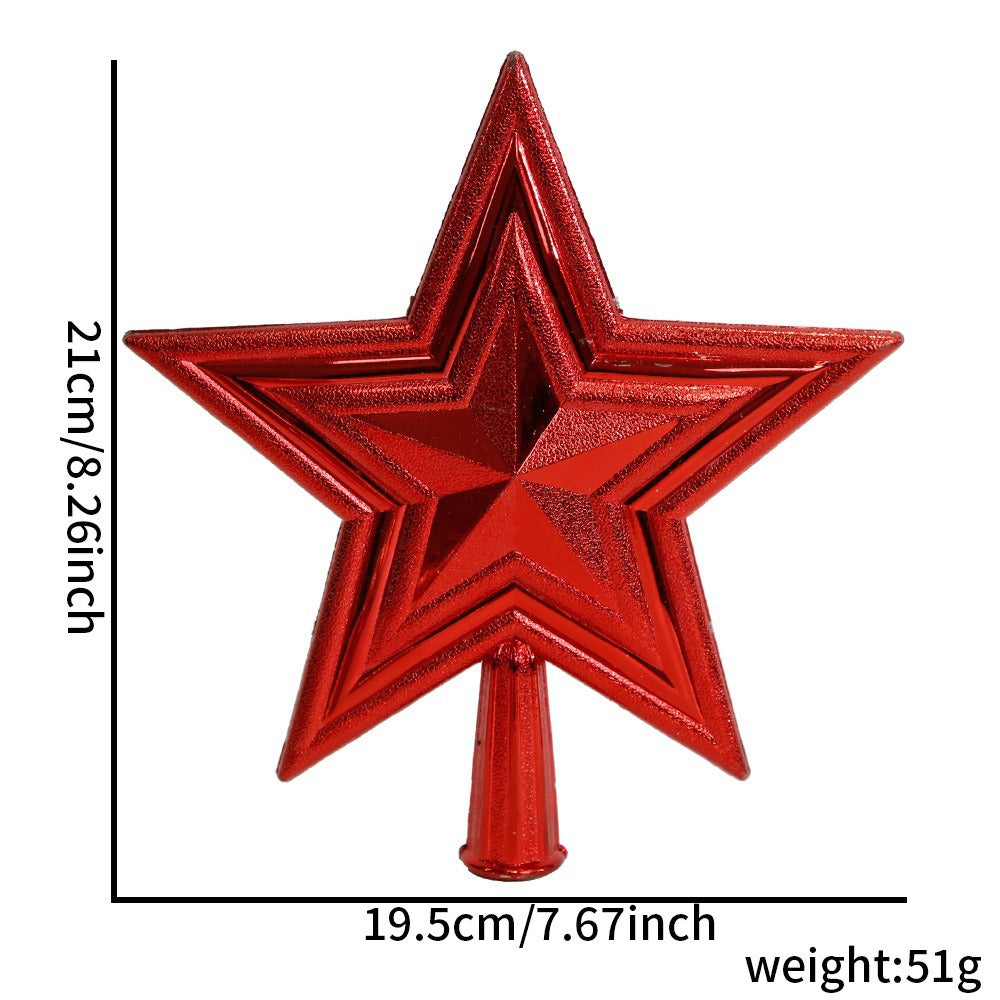 Weihnachtsbaum-Spitzenstern, 3D-Design
