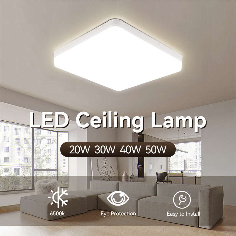 LED-Deckenleuchte, quadratisch oder rund