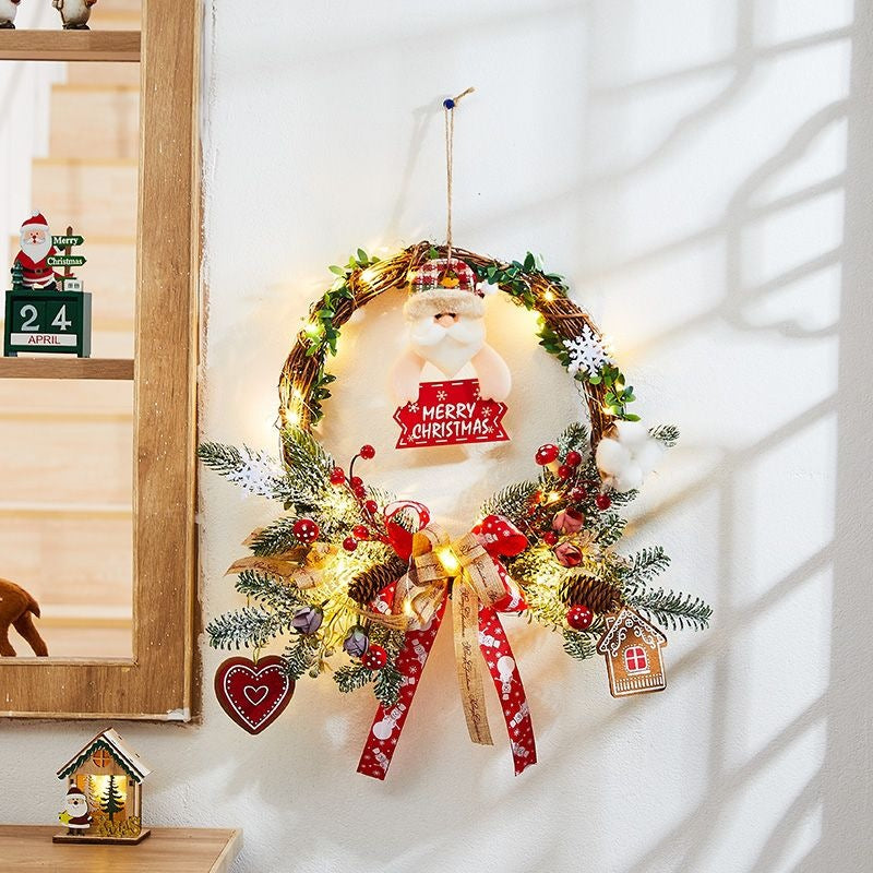 Weihnachtskranz mit Natur-Elementen, europäischer Stil