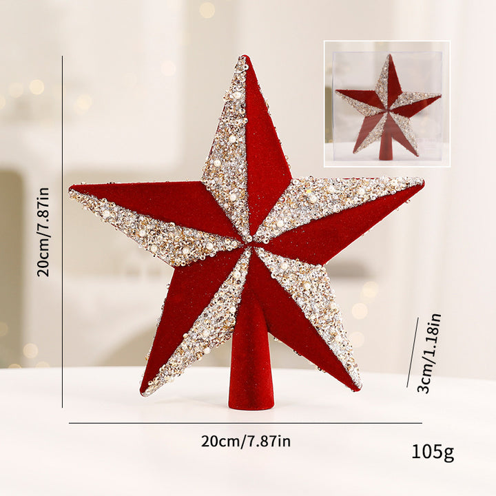 Dekorativer Stern für die Weihnachtsbaumspitze
