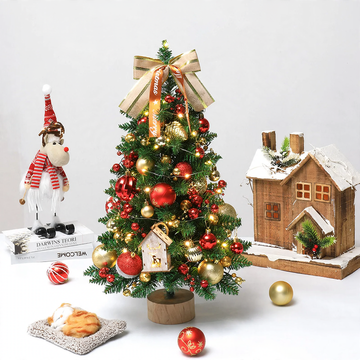 Dekorativer Mini-Weihnachtsbaum für Tisch und Fenster