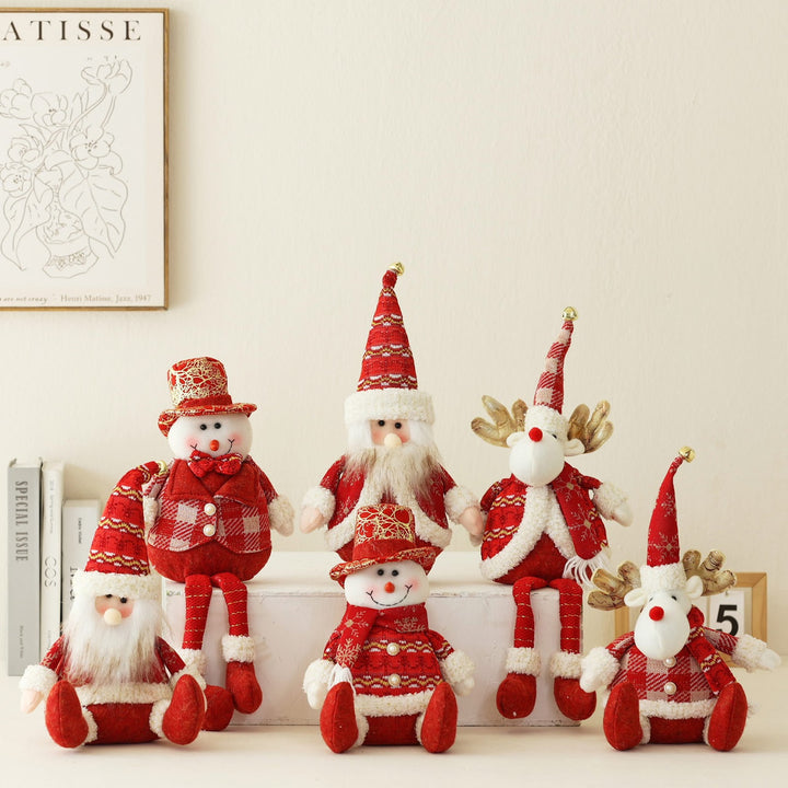 Dekorative Wichtelfigur aus Stoff für Weihnachten