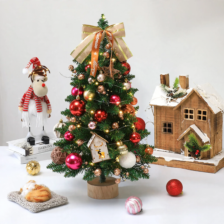 Dekorativer Mini-Weihnachtsbaum für Tisch und Fenster