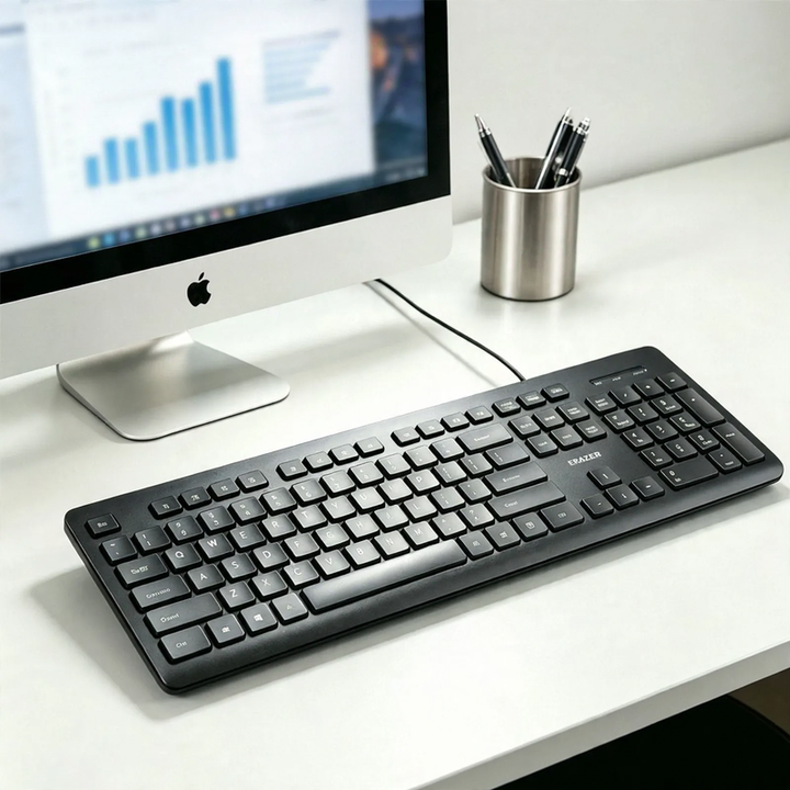 Kabelgebundene Leise-Tastatur für Büro und Spiele